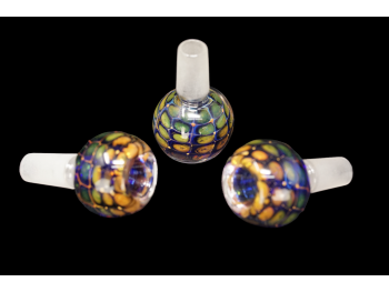 14MM/40 Gr DOUBLE GLASS FANCY HERB BOWL