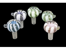 14MM/45 Gr SLIME TUBE AND ART HERB BOWLS, MIX COLORS