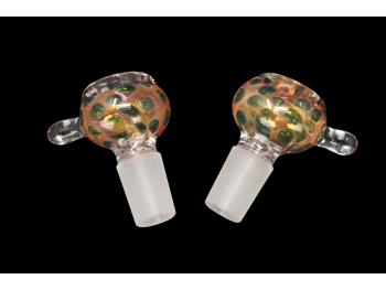 19MM-45 Gr GOLD FUMED AND ART DELUXE HERB BOWL