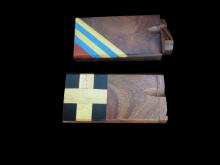 4" HARD WOOD DUGOUT WITH BAT