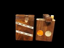 3" HARD WOOD DUGOUT WITH BAT