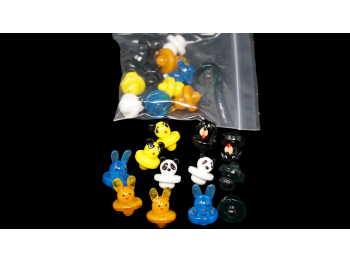 12 PCS CARB CAP BUNDLE, COOR AND DESIGNS ASSORTED