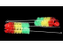 14.5' WATER PIPE CLEANING BRUSH-RASTA COLOR