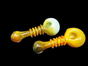 5.5"/130-135 Gr GOLDEN GREEN RIM PIPE