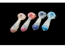 DOUBLE GLASS FRITTED HAND PIPE