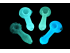 3.5'' GLOW IN DARK DELUXE PIPE, 4 CT BUNDLE