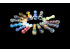 15 CT DOUBLE GLASS/DICHRONIC DELUXE CHILLUM ASSORTED PACK