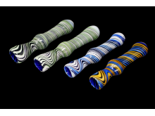 4"/40 Gr WIGWAG ART DELUXE CHILLUM, COLOR ASORTED