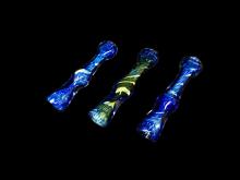 3.5" GOLD FUMED AND FANCY ART CHILUM