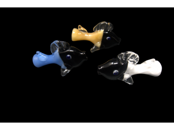 3' 40 Gr TWO COLOR TONE HIGH END FISH CHILLUM