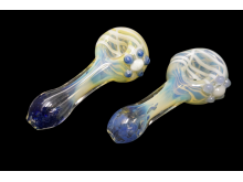 4' 85 Gr FUMED AND ART KNOBBY  PIPE