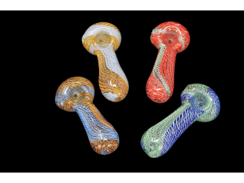 3.75"-4"/100 Gr FULL LATICHINI ART HAND PIPE, COLOR ASSORTED