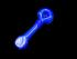 4"/80 GRAM BLUE TUBE/ GLOW IN DARK  FANCY
