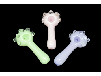 4.5"AMERICAN MILKY GLOW PIPE/ MIX COLORS