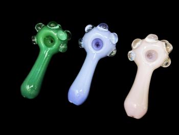 4.5"AMERICAN MILKY GLOW PIPE/ MIX COLORS