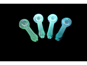 3.25"/55 Gr GLOW IN DARK HAND PIPE WITH COLOR ART
