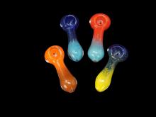 3.75"/50 Gr. MULTI FRIT DUAL COLOR HAND PIPE