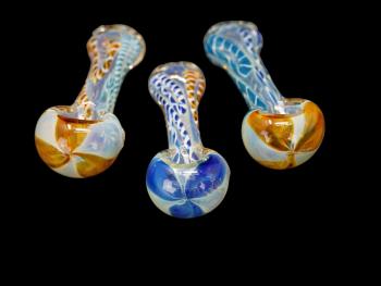 3.75"-4"/60-65 Gr FLOWER HEAD FLAT MOUTH PIPE/ MIX COLOR