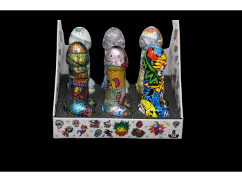 4.5"/140 Gr MERAL MADE ARTISTIC PENNIS PIPE-6 PCS DISPLAY BOX