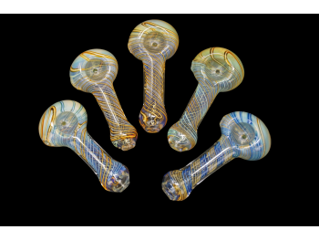 3.5"/55 Gr FUMED AND SWIRL ART SMOKING HAND PIPES