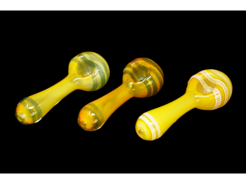 3.5"/60-65 Gr GOLDEN FANCY HAND PIPE, COLOR MIX