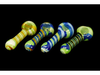 3.5"/70 Gr MULTI COLOR ART HAND MADE DELUXE PIPE