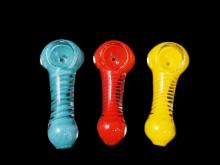 3.25"/55 GRAM SWIRL ART PIPE/ MIX COLOR