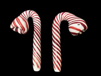 5.5"/90 Gr. CHRISTMAS CANDY CANE SHERLOCK PIPE