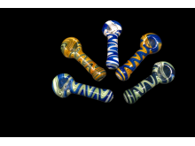 4"/85 Gr WIG WAG ART DELUXE HAND PIPE/ ASSORTED COLOR