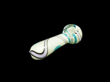 4"/80 Gr. SLIME SWIRL ART MULTI COLORED HAND PIPE