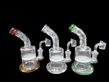 6"/200 G. HONEYCOMB WITH Q. BANGER WATER PIPE