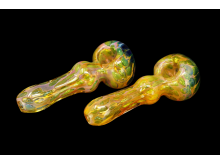 4.5"/120 Gr FLOWER HEAD GOLDEN ART BALL PIPE