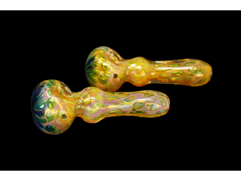 4.5"/120 Gr FLOWER HEAD GOLDEN ART BALL PIPE