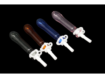 4.5"/ 20 Gr COLOR TUBE NECTAR STRAW WITH CERAMIC TIP, COLOR VARY