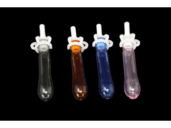 4.5"/ 20 Gr COLOR TUBE NECTAR STRAW WITH CERAMIC TIP, COLOR VARY