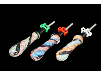 5.25"/58 Gr. SWIRL ART DICHRONIC ART NECTAR STRAW SET