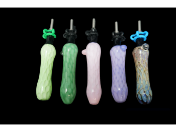 4' SLIME COLOR TUBE HONEYCOMB PRINT NECTAR COLLECTOR SET
