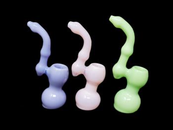 6"/60 Gr. U.S. MILKY TUBE FANCY BUBBLER