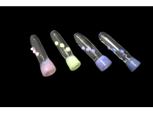 3.25"/33 Gr SLIME COLOR ART FANCY CHILLUM, COLOR MIX