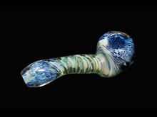 4.25"/ 100 GRAM SWIRL ART FANCY SHERLOCK PIPE