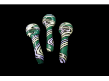 5"/85Gr.  BLACK TUBE WIG WAG ART DELUXE PIPE