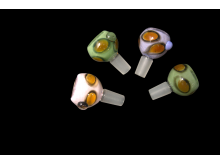 14MM CHEETAH PRINT BOWLS