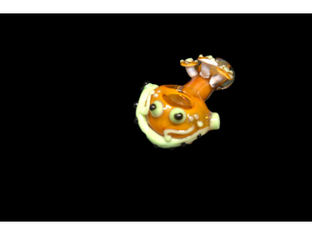 4' 110 Gr GOLDEN HAND PIPE WITH MUSHROOMS