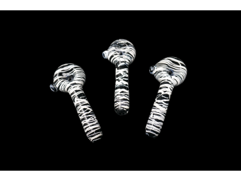 4' 65-70 Gr ZEBRA PRINT ART HAND PIPE