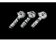 4' 65-70 Gr ZEBRA PRINT ART HAND PIPE