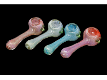 3.5"/45 Gr FRIT ART HAND PIPES, MIX COLORS
