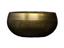 11 CM/ 425 Gr TIBETAN HEALING BOWL, ASSORTED PRINT