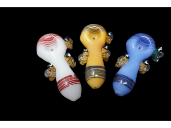 4'-80 Gr COLOR TUBE BEE ART HAND PIPE