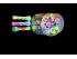 SILICONE/ GLASS CHILLUM-20 PCS JAR, COLOR MIX