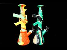 AK-47 SILICONE HONEYCOMB ART WATER PIPE